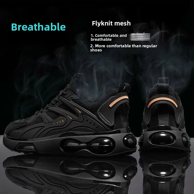 Herren Atmungsaktive Frühling Herbst Neue Sportschuhe Lässige Dad-Sneaker Dicke Sohle Flache Schnürschuhe Laufschuhe für Jugendliche