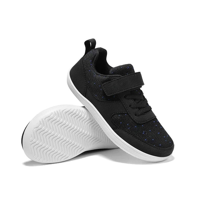 Kinderschuhe, breite Zehenpartie, Barfußschuhe für Kinder, Jungen, Mädchen, Baby-Sneaker, leichtes Mesh, künstliche Kleinkinder-Tennisschuhe für Kleinkinder