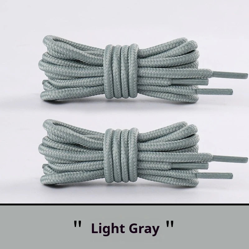 2 Pair Classic Round Shoelaces for Sneakers Boots Hiking Shoes Shoelace Oxford Heavy Duty and Durable Shoe Laces