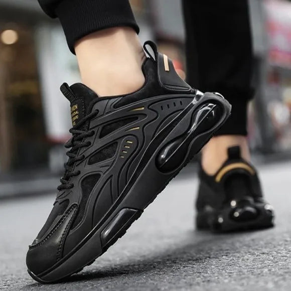 Men's Breathable Spring Autumn New Style Sports Shoes Casual Dad Sneakers Thick Bottom Flat Laced Running Shoes for Youth