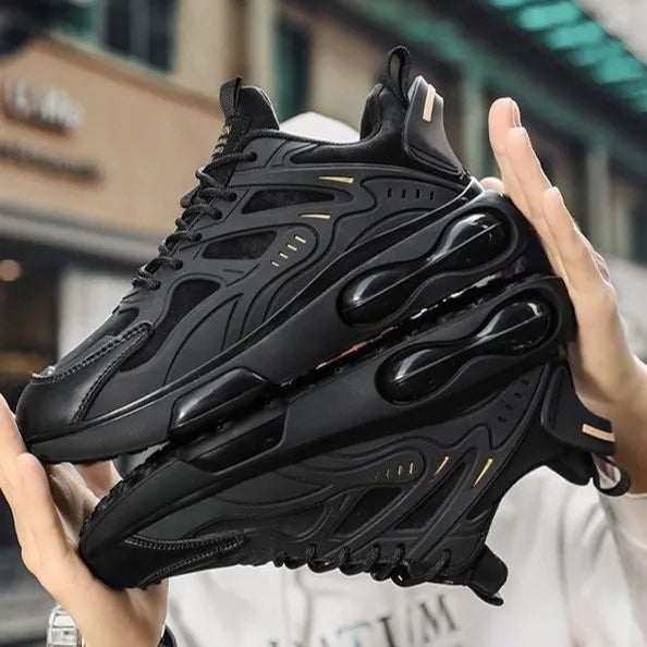 Men's Breathable Spring Autumn New Style Sports Shoes Casual Dad Sneakers Thick Bottom Flat Laced Running Shoes for Youth
