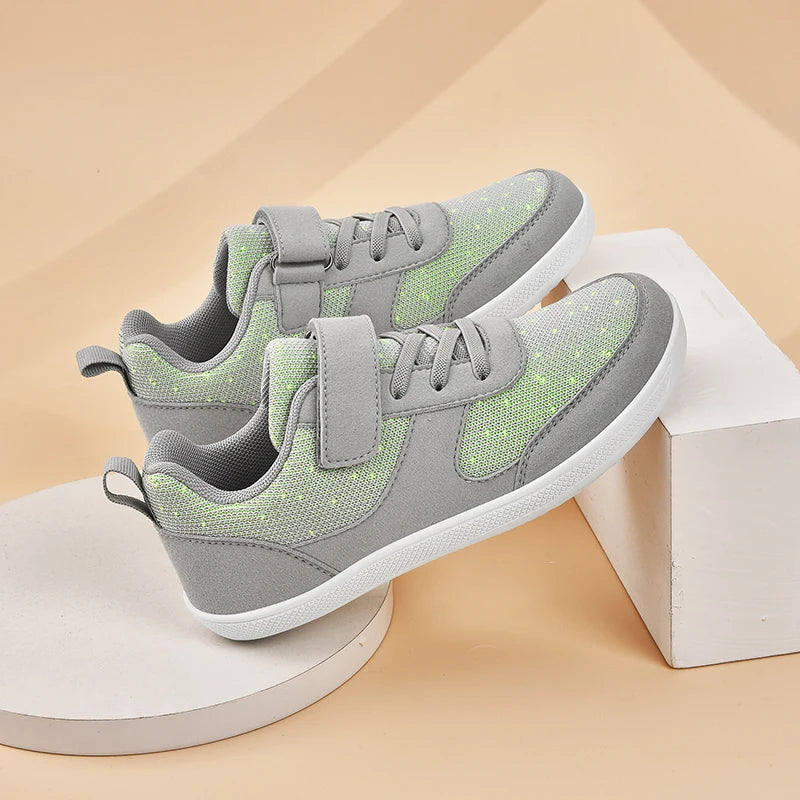 Kinderschuhe, breite Zehenpartie, Barfußschuhe für Kinder, Jungen, Mädchen, Baby-Sneaker, leichtes Mesh, künstliche Kleinkinder-Tennisschuhe für Kleinkinder