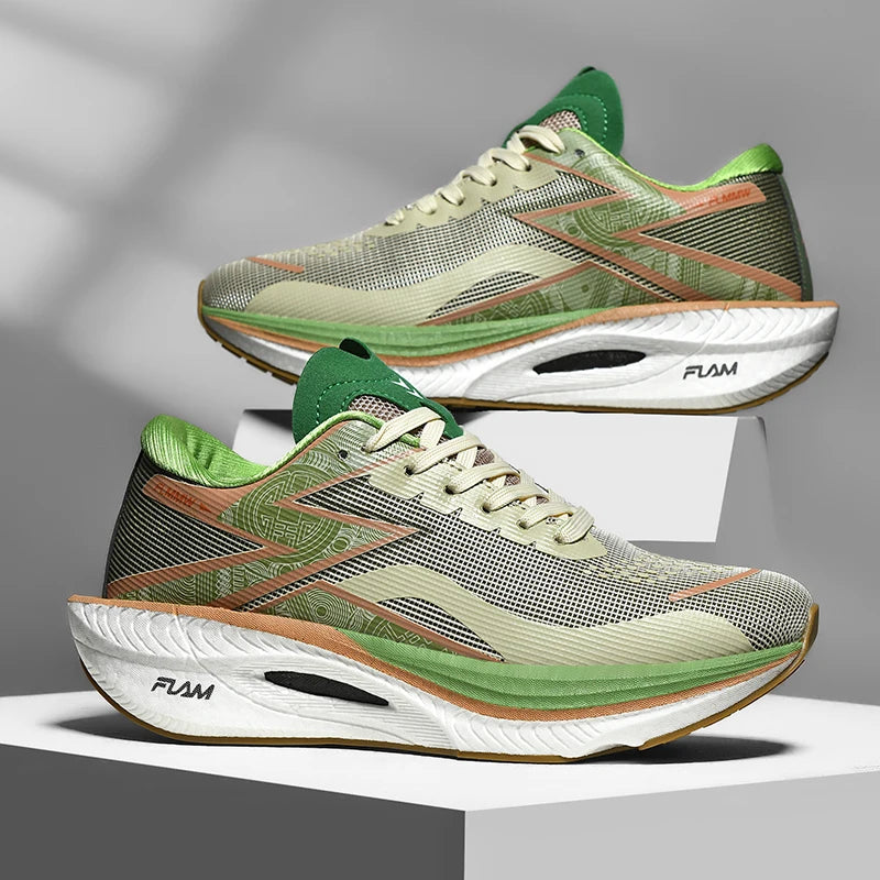 Laufschuhe Carbonplatte Spezialität Marathon Herren Sport Atmungsaktiv Leicht Damen Bequem Athletisch Rutschfeste Sneaker