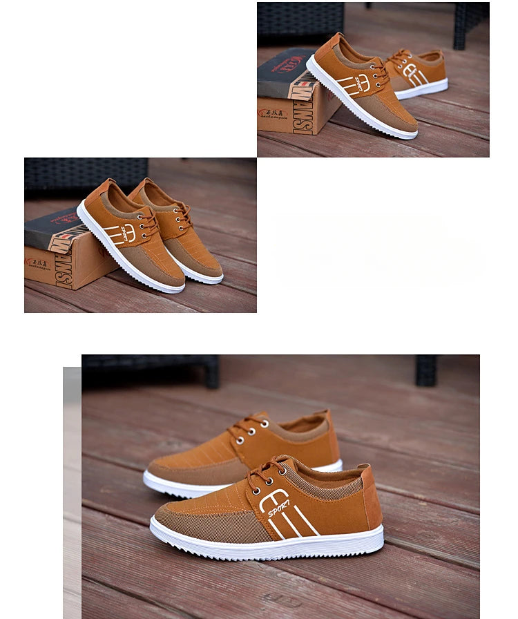 Men's New Fashion Lace Up Footwear Casual Canvas Shoes Men Light Breathable Sneakers Classic male Vulcanized Shoes Zapatos Homme