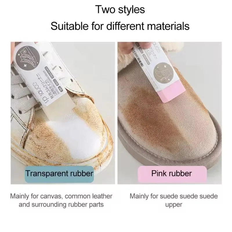Schuhreinigungs-Radierer Sneaker-Pflege Lederreiniger Reinigung für Wildleder-Lederschuhe Stiefel Neuer Radiergummi Schuhbürste