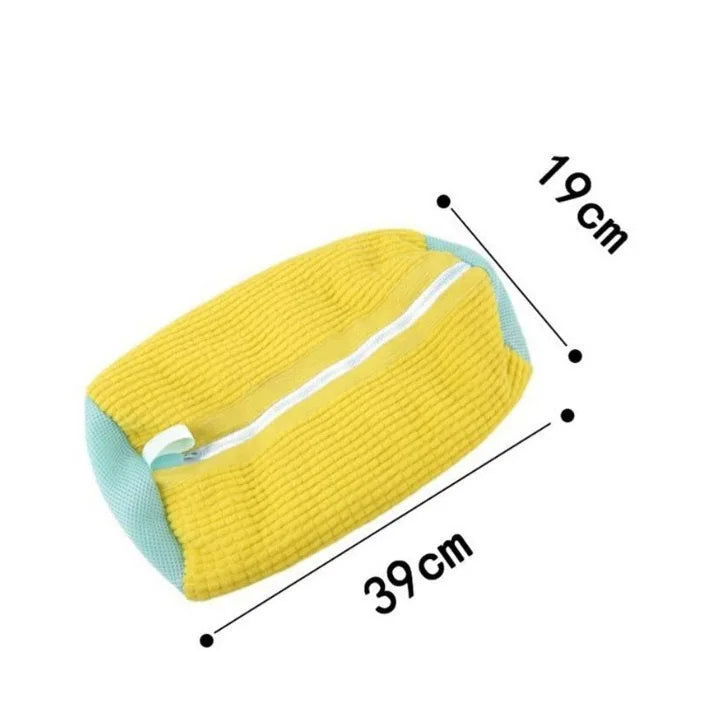 New Durable Shoe Washing Machine Bag for All Shoe Types-Yellow ,Ideal for Sneakers and Casual Shoes,Laundry Wash Bag