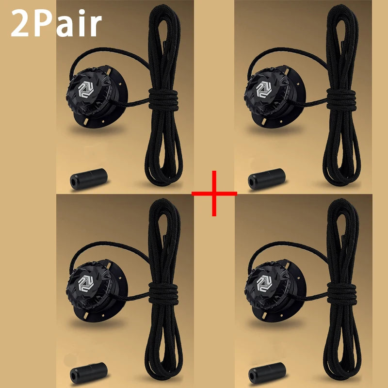 Modische Drehschnallen-Schnürsenkel, automatische Schnürsenkel ohne Binden, für Kinder und Erwachsene, Sneaker, keine Schnürsenkel, Schuhzubehör, 1 Paar/2 Paar