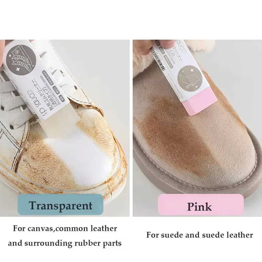 Schuhreinigungs-Radierer Sneaker-Pflege Lederreiniger Reinigung für Wildleder-Lederschuhe Stiefel Neuer Radiergummi Schuhbürste