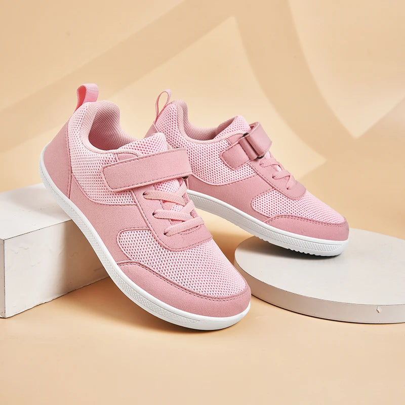 Kinderschuhe, breite Zehenpartie, Barfußschuhe für Kinder, Jungen, Mädchen, Baby-Sneaker, leichtes Mesh, künstliche Kleinkinder-Tennisschuhe für Kleinkinder