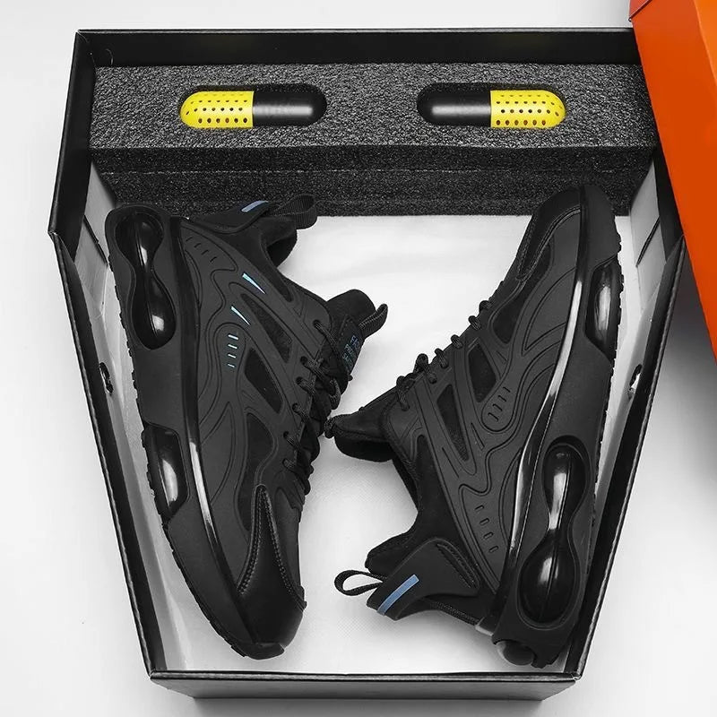 Herren Atmungsaktive Frühling Herbst Neue Sportschuhe Lässige Dad-Sneaker Dicke Sohle Flache Schnürschuhe Laufschuhe für Jugendliche
