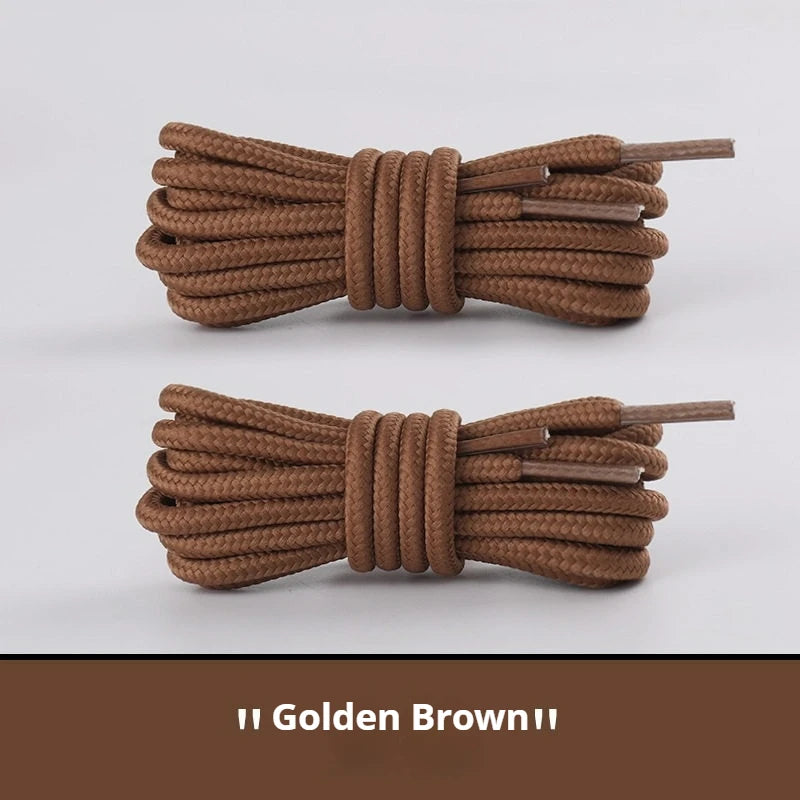 2 Pair Classic Round Shoelaces for Sneakers Boots Hiking Shoes Shoelace Oxford Heavy Duty and Durable Shoe Laces