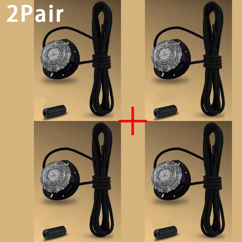 Modische Drehschnallen-Schnürsenkel, automatische Schnürsenkel ohne Binden, für Kinder und Erwachsene, Sneaker, keine Schnürsenkel, Schuhzubehör, 1 Paar/2 Paar