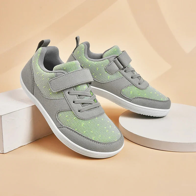 Kinderschuhe, breite Zehenpartie, Barfußschuhe für Kinder, Jungen, Mädchen, Baby-Sneaker, leichtes Mesh, künstliche Kleinkinder-Tennisschuhe für Kleinkinder