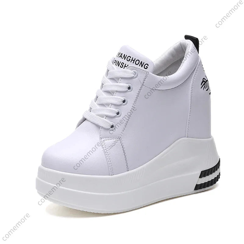 Damen Keilsneaker Sommer Mode Atmungsaktive High Heels Damen Freizeitschuhe Vulkanisierte Damen Plateau Schuhe Weiblich Frühling 2022