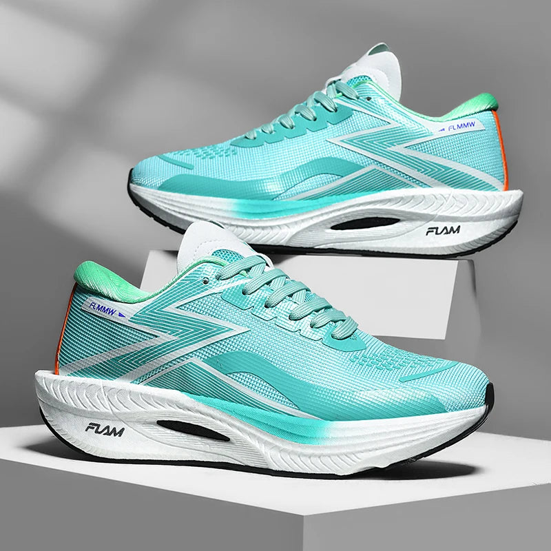 Laufschuhe Carbonplatte Spezialität Marathon Herren Sport Atmungsaktiv Leicht Damen Bequem Athletisch Rutschfeste Sneaker