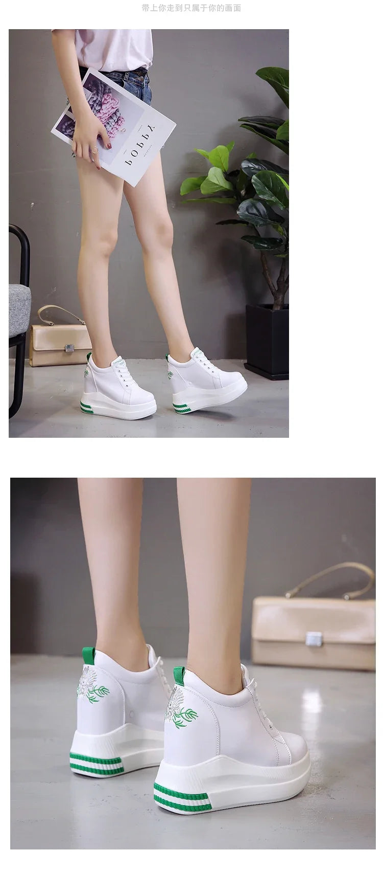 Damen Keilsneaker Sommer Mode Atmungsaktive High Heels Damen Freizeitschuhe Vulkanisierte Damen Plateau Schuhe Weiblich Frühling 2022