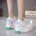 Damen Keilsneaker Sommer Mode Atmungsaktive High Heels Damen Freizeitschuhe Vulkanisierte Damen Plateau Schuhe Weiblich Frühling 2022