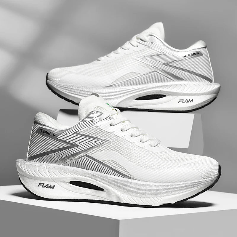 Laufschuhe Carbonplatte Spezialität Marathon Herren Sport Atmungsaktiv Leicht Damen Bequem Athletisch Rutschfeste Sneaker