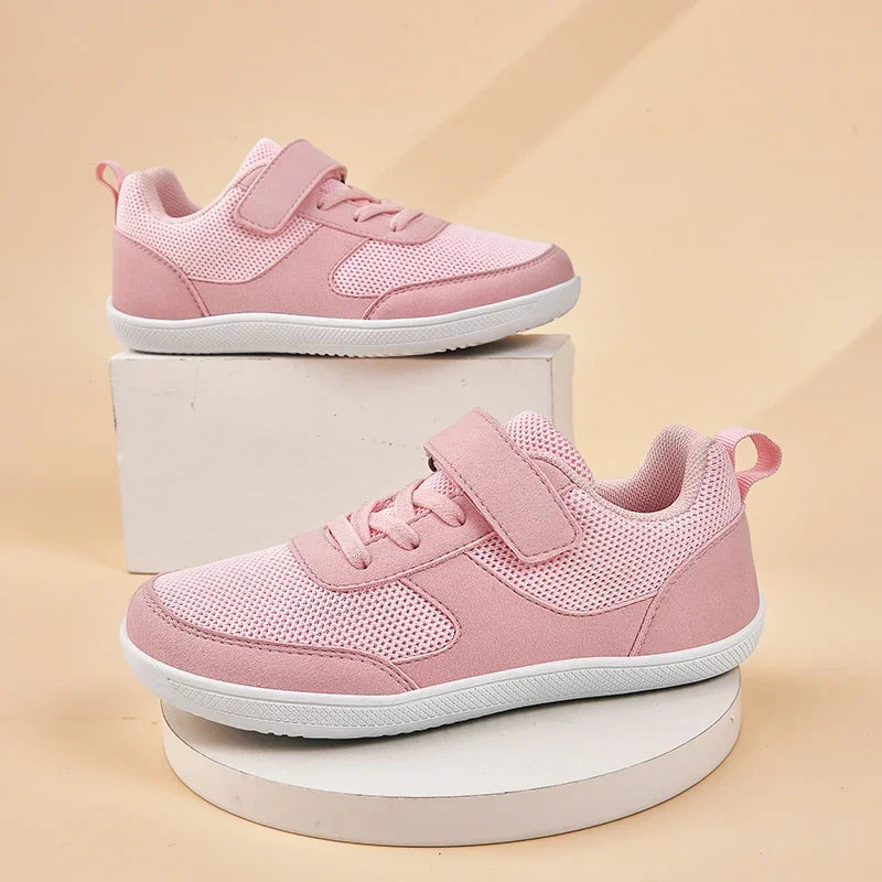 Kinderschuhe, breite Zehenpartie, Barfußschuhe für Kinder, Jungen, Mädchen, Baby-Sneaker, leichtes Mesh, künstliche Kleinkinder-Tennisschuhe für Kleinkinder