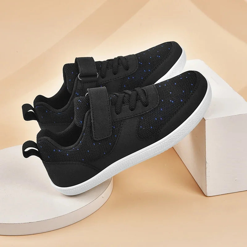 Kinderschuhe, breite Zehenpartie, Barfußschuhe für Kinder, Jungen, Mädchen, Baby-Sneaker, leichtes Mesh, künstliche Kleinkinder-Tennisschuhe für Kleinkinder