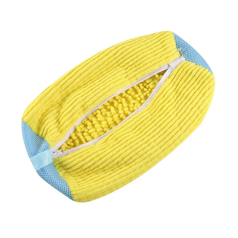 New Durable Shoe Washing Machine Bag for All Shoe Types-Yellow ,Ideal for Sneakers and Casual Shoes,Laundry Wash Bag