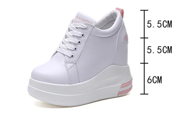 Damen Keilsneaker Sommer Mode Atmungsaktive High Heels Damen Freizeitschuhe Vulkanisierte Damen Plateau Schuhe Weiblich Frühling 2022
