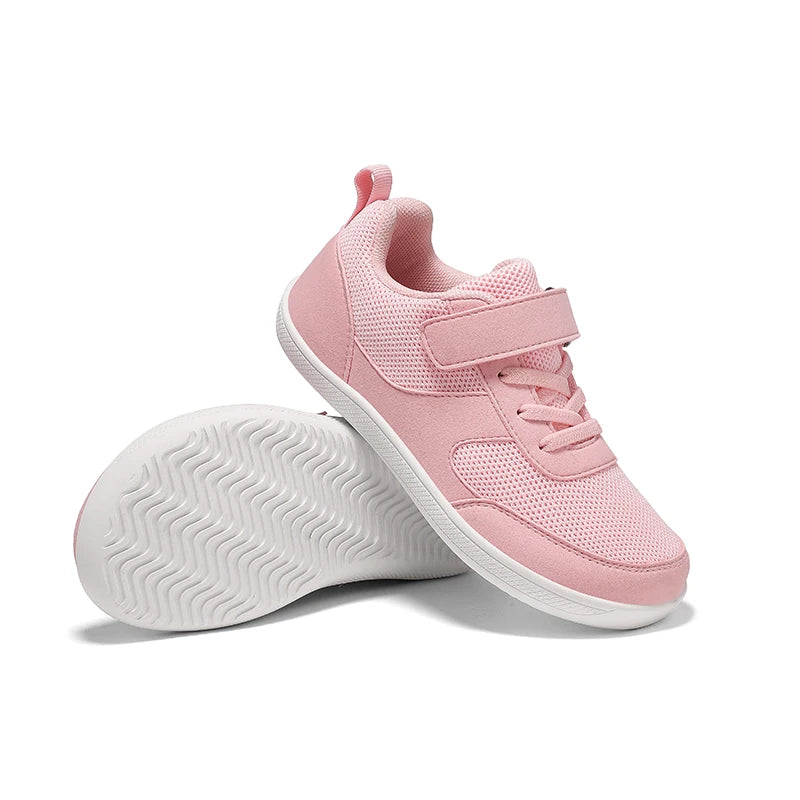Kinderschuhe, breite Zehenpartie, Barfußschuhe für Kinder, Jungen, Mädchen, Baby-Sneaker, leichtes Mesh, künstliche Kleinkinder-Tennisschuhe für Kleinkinder