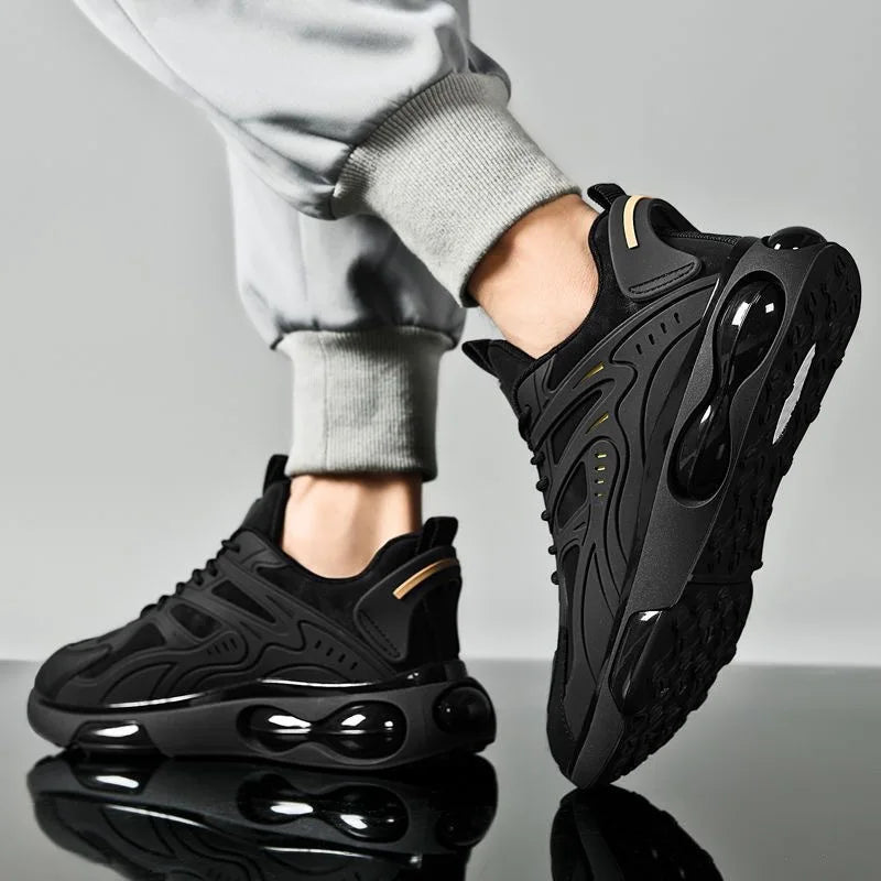 Herren Atmungsaktive Frühling Herbst Neue Sportschuhe Lässige Dad-Sneaker Dicke Sohle Flache Schnürschuhe Laufschuhe für Jugendliche