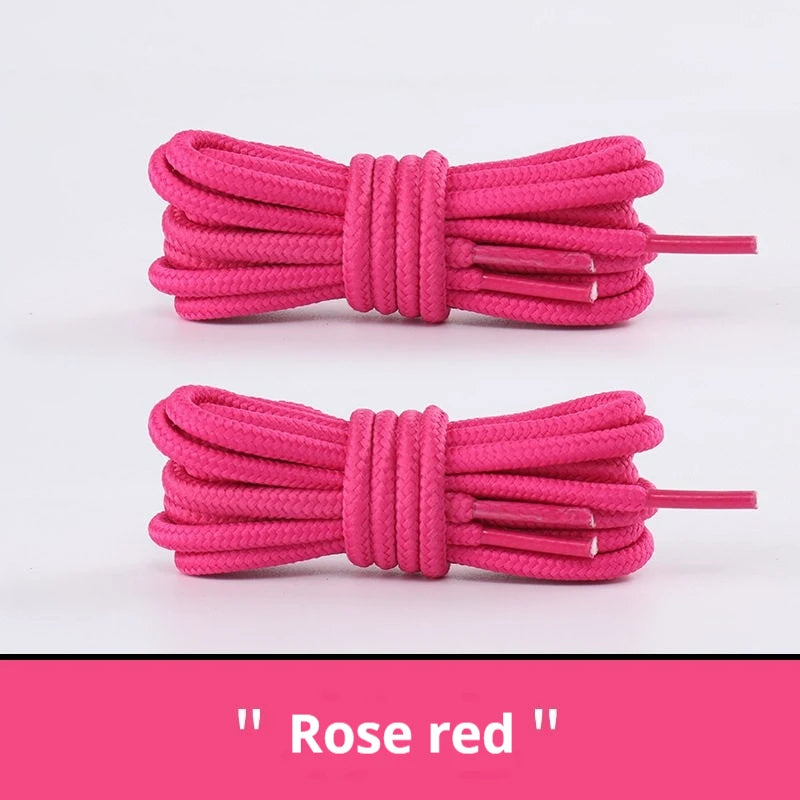 2 Pair Classic Round Shoelaces for Sneakers Boots Hiking Shoes Shoelace Oxford Heavy Duty and Durable Shoe Laces