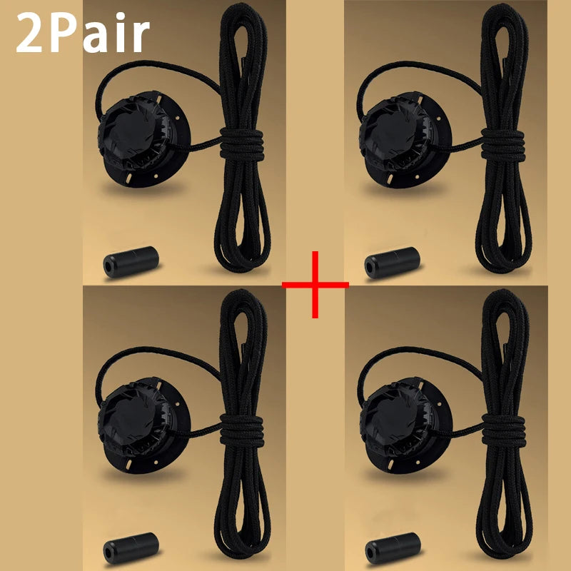 Modische Drehschnallen-Schnürsenkel, automatische Schnürsenkel ohne Binden, für Kinder und Erwachsene, Sneaker, keine Schnürsenkel, Schuhzubehör, 1 Paar/2 Paar