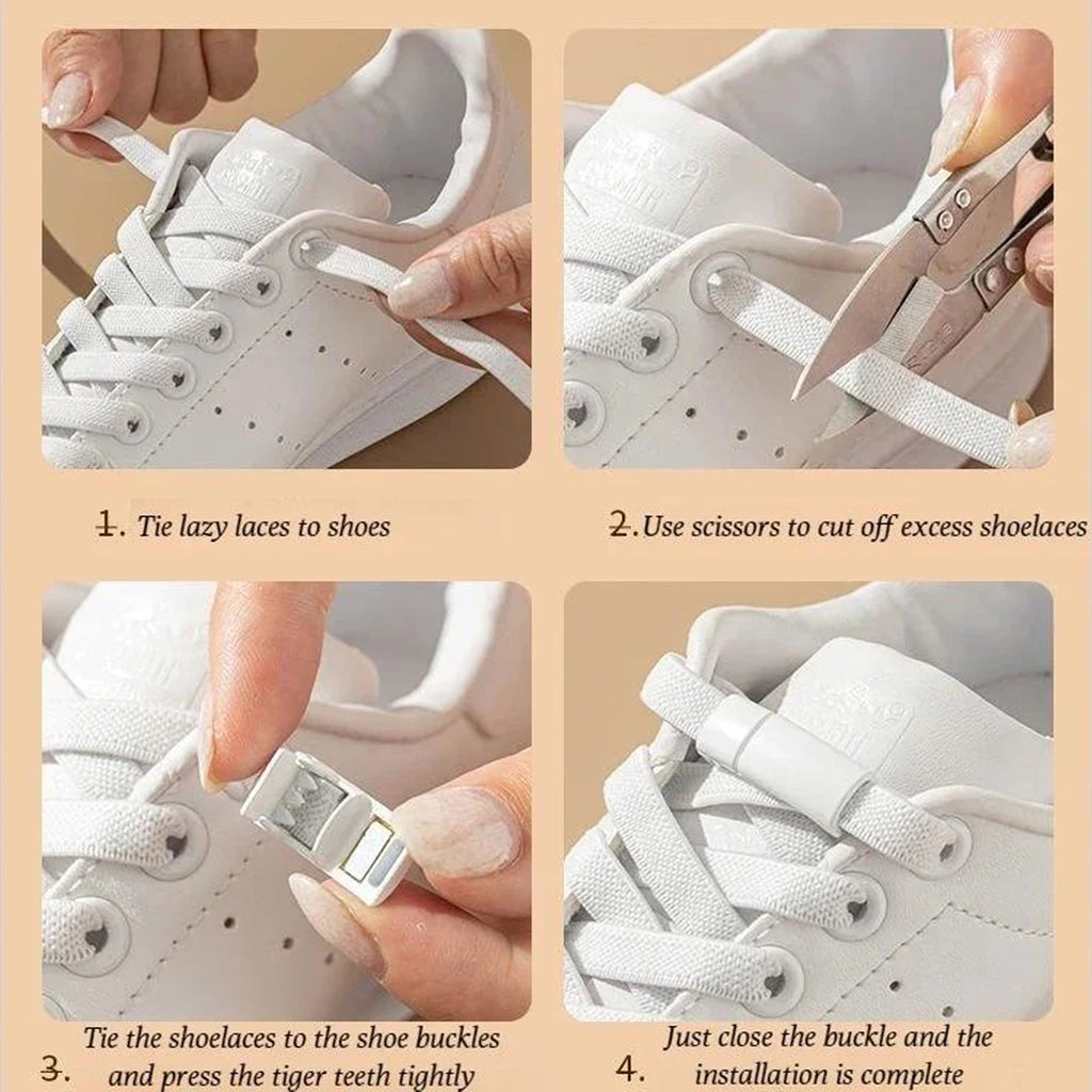 Magnetische Schnellschnürsenkel, flache elastische Schnürsenkel für Erwachsene und Kinder, passend für Sneakers und Stiefel