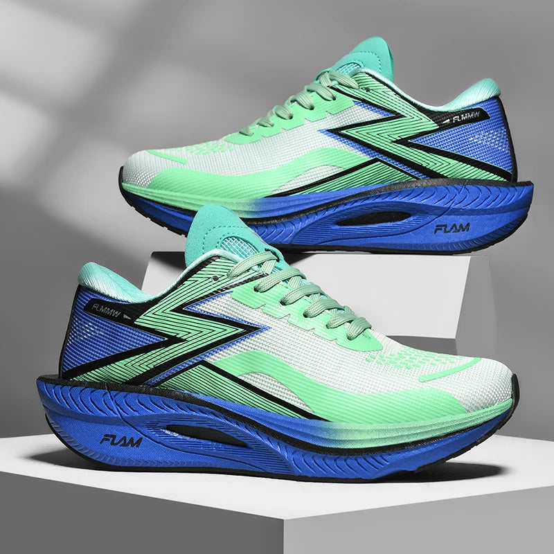 Laufschuhe Carbonplatte Spezialität Marathon Herren Sport Atmungsaktiv Leicht Damen Bequem Athletisch Rutschfeste Sneaker