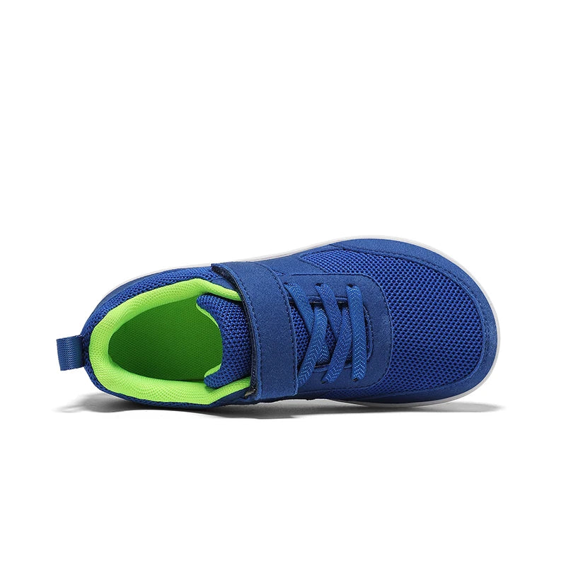Kinderschuhe, breite Zehenpartie, Barfußschuhe für Kinder, Jungen, Mädchen, Baby-Sneaker, leichtes Mesh, künstliche Kleinkinder-Tennisschuhe für Kleinkinder