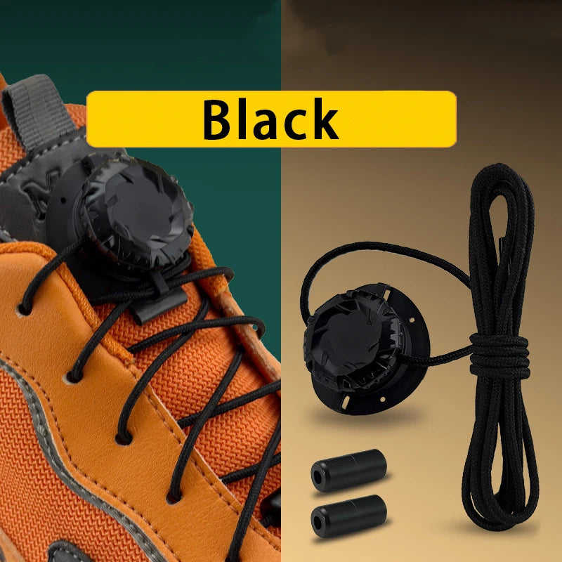 Modische Drehschnallen-Schnürsenkel, automatische Schnürsenkel ohne Binden, für Kinder und Erwachsene, Sneaker, keine Schnürsenkel, Schuhzubehör, 1 Paar/2 Paar