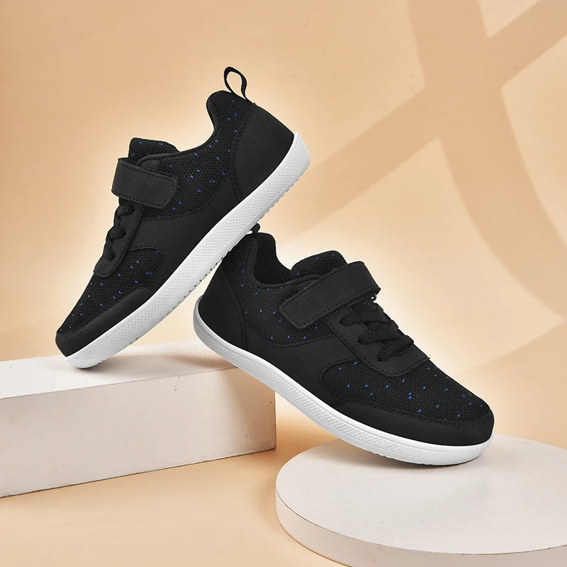 Kinderschuhe, breite Zehenpartie, Barfußschuhe für Kinder, Jungen, Mädchen, Baby-Sneaker, leichtes Mesh, künstliche Kleinkinder-Tennisschuhe für Kleinkinder
