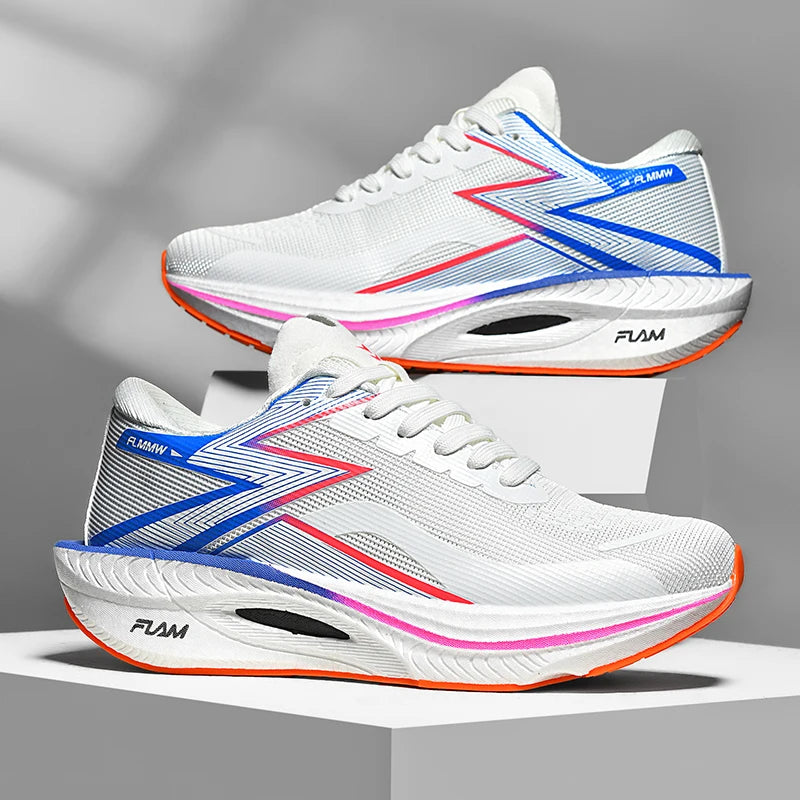 Laufschuhe Carbonplatte Spezialität Marathon Herren Sport Atmungsaktiv Leicht Damen Bequem Athletisch Rutschfeste Sneaker