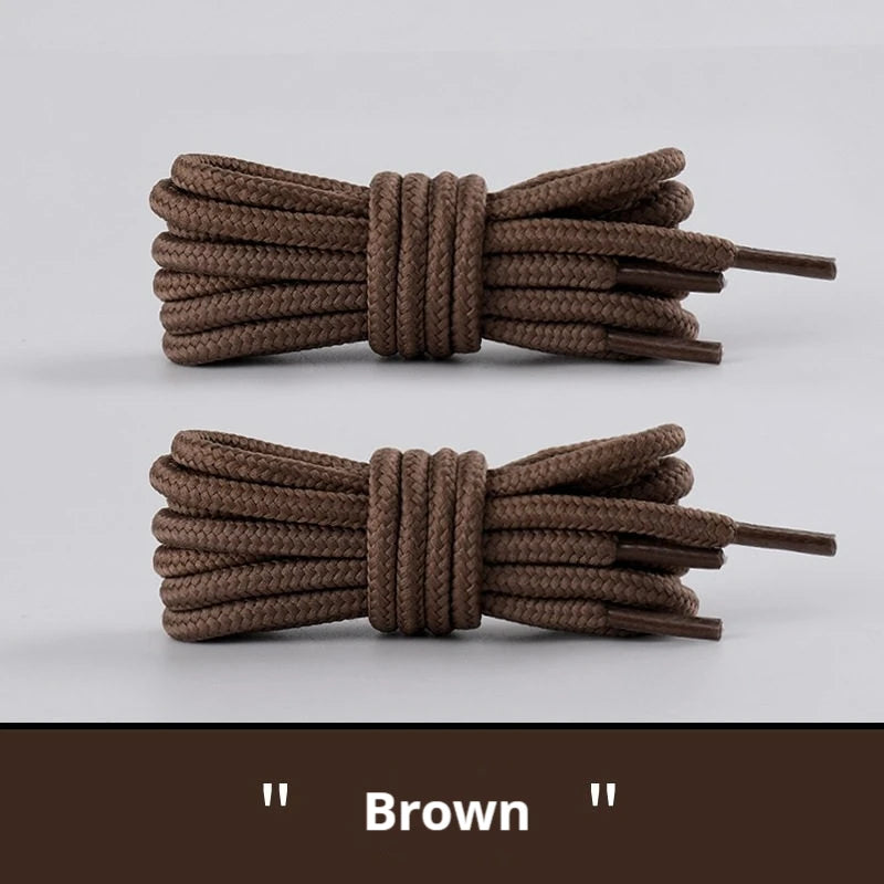 2 Pair Classic Round Shoelaces for Sneakers Boots Hiking Shoes Shoelace Oxford Heavy Duty and Durable Shoe Laces