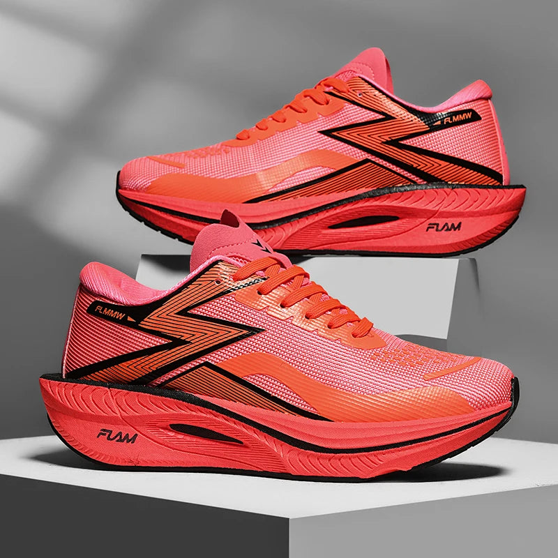Laufschuhe Carbonplatte Spezialität Marathon Herren Sport Atmungsaktiv Leicht Damen Bequem Athletisch Rutschfeste Sneaker
