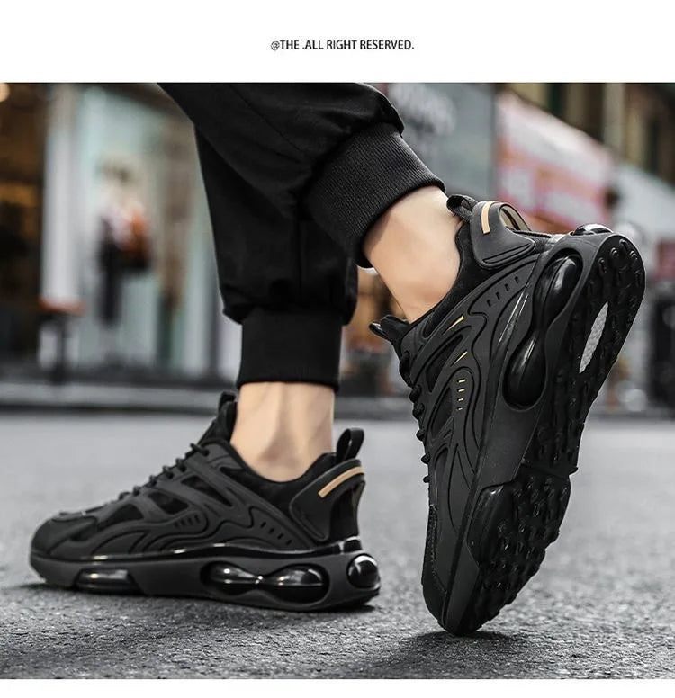 Herren Atmungsaktive Frühling Herbst Neue Sportschuhe Lässige Dad-Sneaker Dicke Sohle Flache Schnürschuhe Laufschuhe für Jugendliche