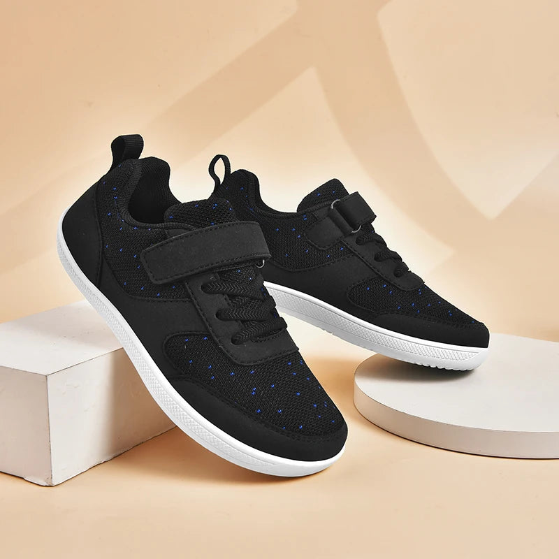 Kinderschuhe, breite Zehenpartie, Barfußschuhe für Kinder, Jungen, Mädchen, Baby-Sneaker, leichtes Mesh, künstliche Kleinkinder-Tennisschuhe für Kleinkinder