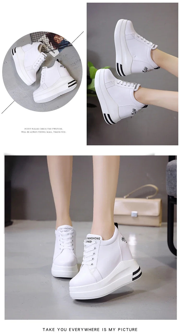 Damen Keilsneaker Sommer Mode Atmungsaktive High Heels Damen Freizeitschuhe Vulkanisierte Damen Plateau Schuhe Weiblich Frühling 2022