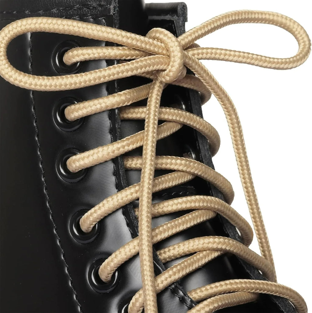 2 Paar klassische runde Schnürsenkel für Turnschuhe, Stiefel, Wanderschuhe, Oxfordschnürsenkel, strapazierfähig und langlebig
