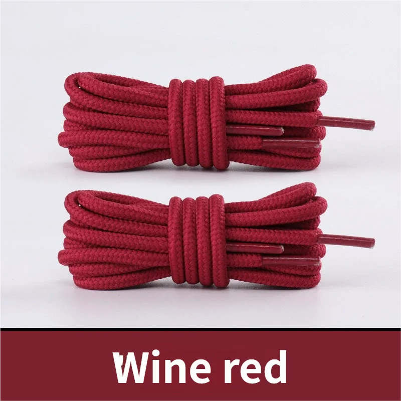 2 Pair Classic Round Shoelaces for Sneakers Boots Hiking Shoes Shoelace Oxford Heavy Duty and Durable Shoe Laces