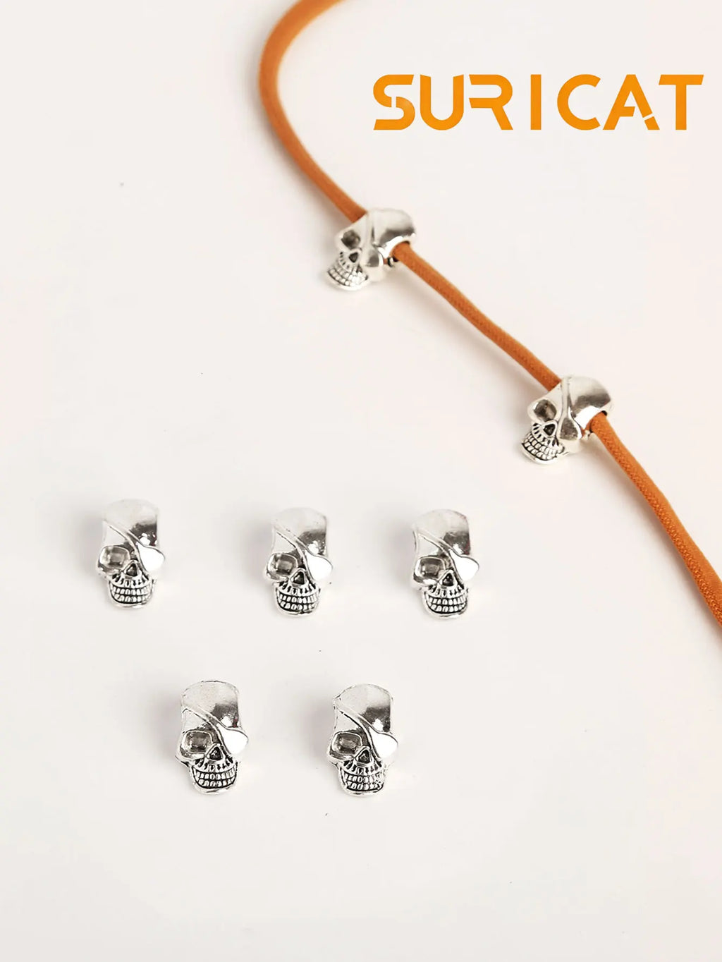 6 Pieces of Gothic Hip-Hop Skull Charms - DIY Home Decor and Craft Accessories, Shoe DIY Decorations, Cute Y2K Shoe Accessories, Suitable for Spring and Summer, Halloween, Shoelace Decorations, Suitable for Boots and Sneakers