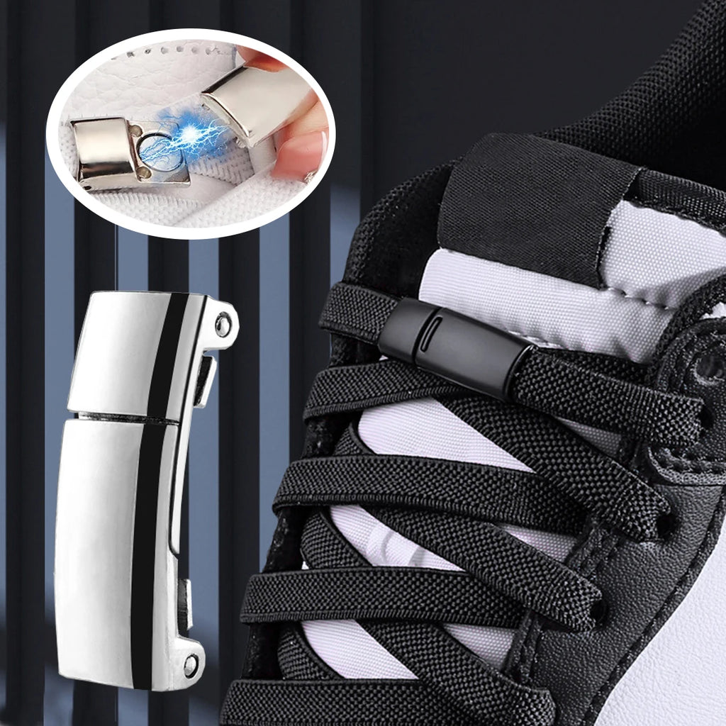 Magnetische Schnellschnürsenkel, flache elastische Schnürsenkel für Erwachsene und Kinder, passend für Sneakers und Stiefel
