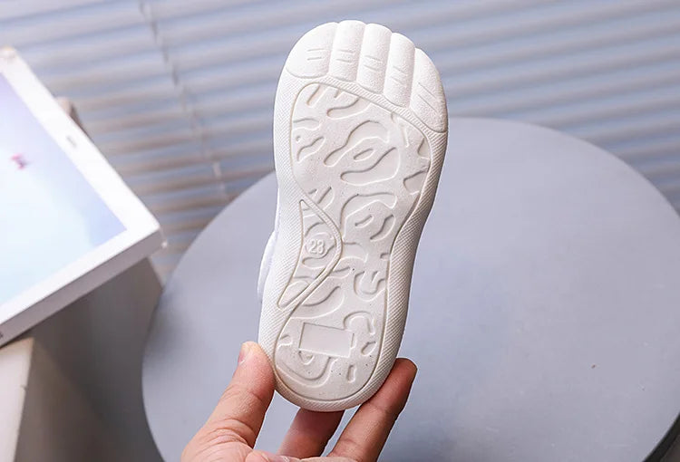 Kids Summer Sandals Air Mesh Sporty Leisure Boys Girls Casual Shoes Hook-loop Non-slip Black White Children Sneakers 21-30