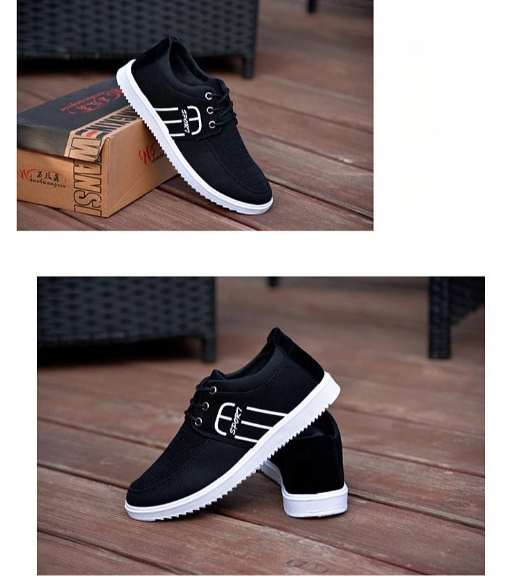 Men's New Fashion Lace Up Footwear Casual Canvas Shoes Men Light Breathable Sneakers Classic male Vulcanized Shoes Zapatos Homme