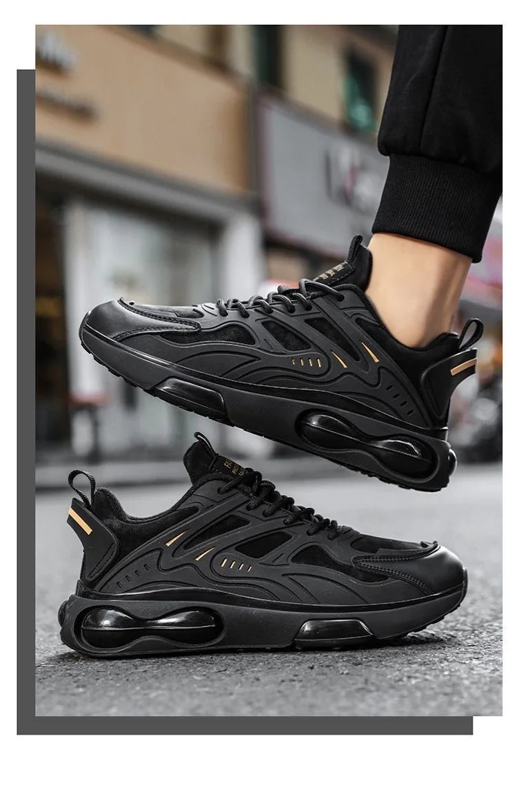 Herren Atmungsaktive Frühling Herbst Neue Sportschuhe Lässige Dad-Sneaker Dicke Sohle Flache Schnürschuhe Laufschuhe für Jugendliche