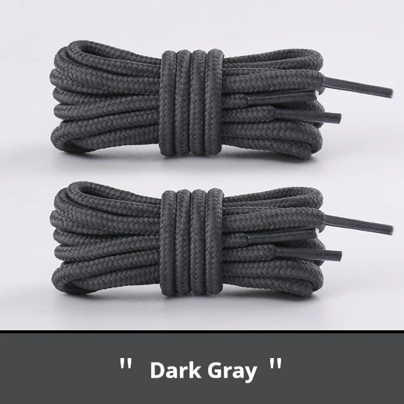 2 Pair Classic Round Shoelaces for Sneakers Boots Hiking Shoes Shoelace Oxford Heavy Duty and Durable Shoe Laces