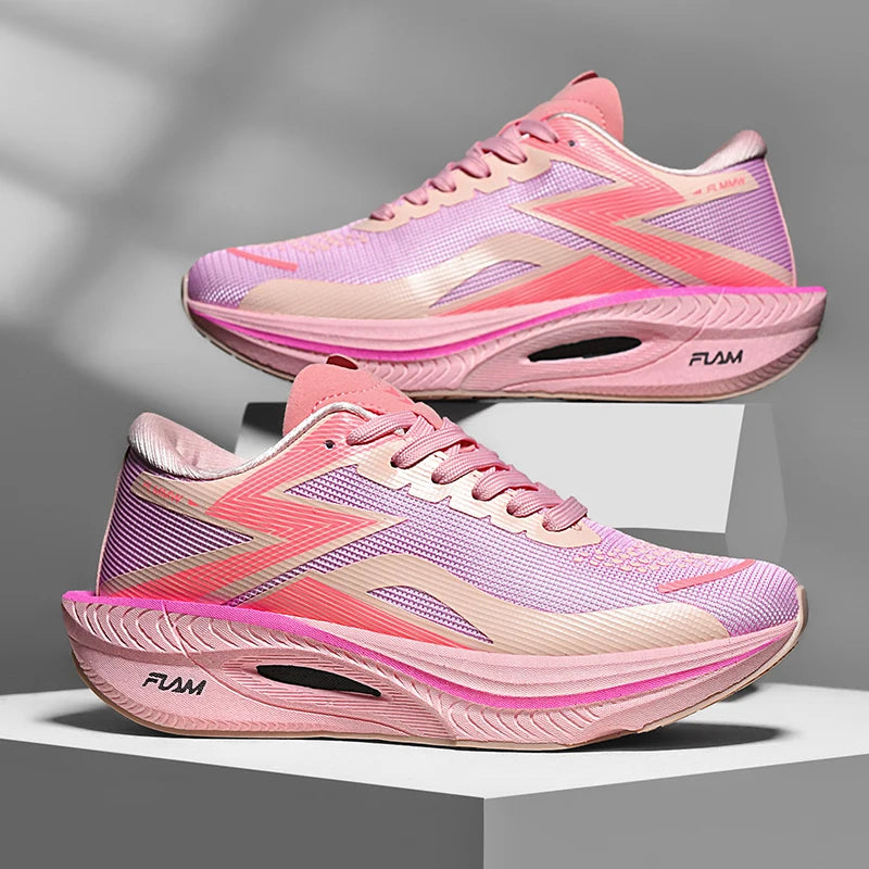 Laufschuhe Carbonplatte Spezialität Marathon Herren Sport Atmungsaktiv Leicht Damen Bequem Athletisch Rutschfeste Sneaker